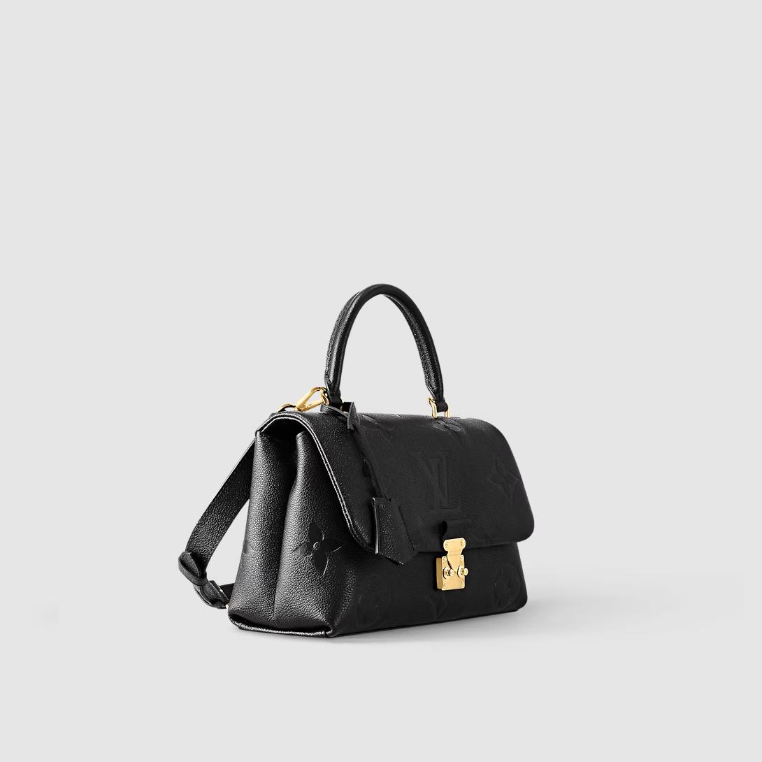 Túi Louis Vuitton Madeleine Mm Monogram Empreinte Leather Nữ Đen